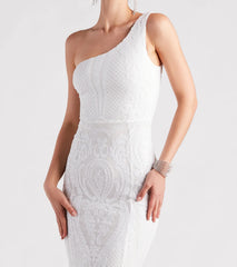 Hilary Formal Sequin One-Shoulder Mermaid Dress
